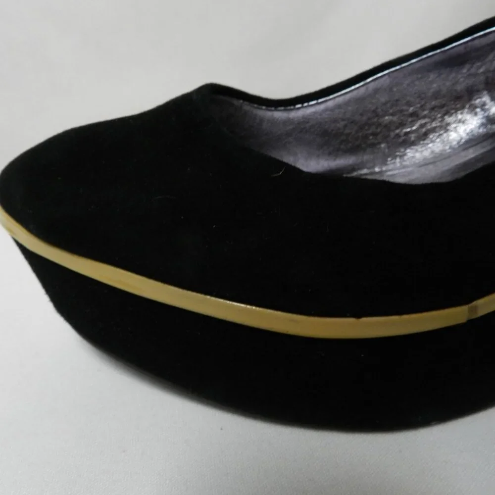 Pilcro & The Letterpress Anthropologie Suede platform wedge heels Size Sz 7